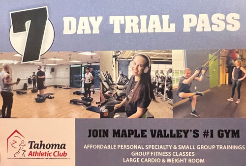 Tahoma Athletic Club 7 Day Trial Pass Offer